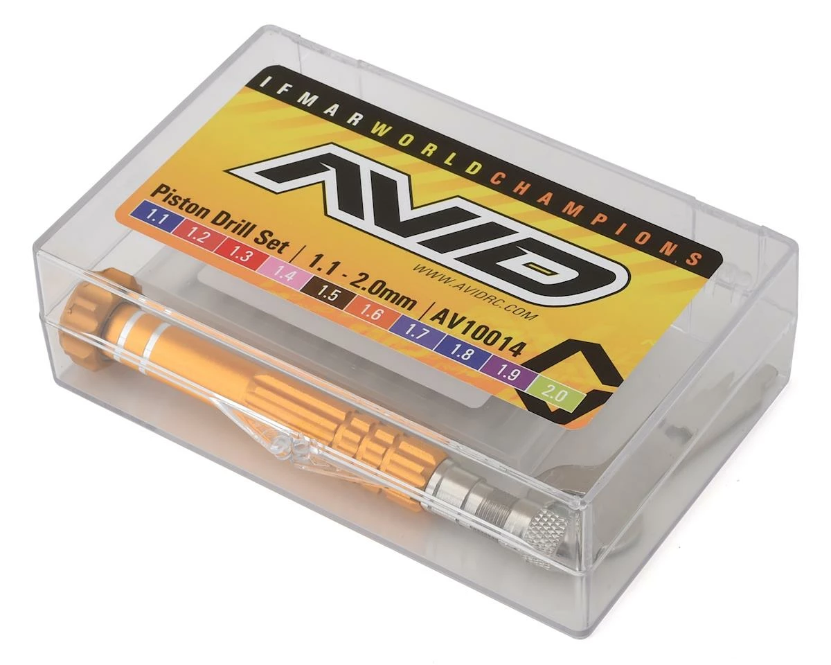 Avid RC Metric Shock Piston Drill Set (10) (1.1-2.0mm) 2 Avid RC Metric Shock Piston Drill Set (10) (1.1-2.0mm) - Image 2