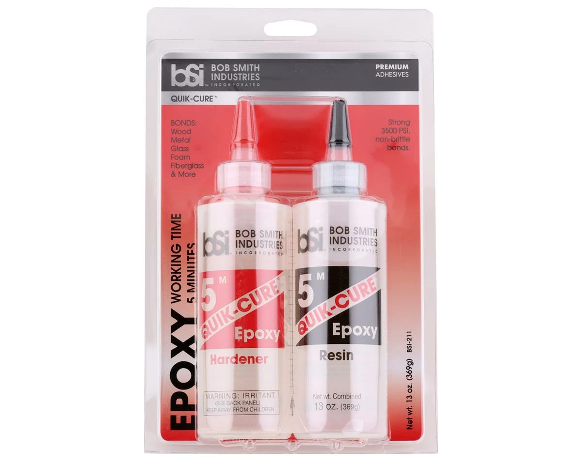 Bob Smith Industries QUIK-CURE 5 Minute Epoxy (13oz) 2 Bob Smith Industries QUIK-CURE 5 Minute Epoxy (13oz) - Image 2