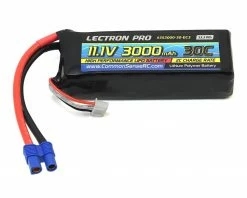 Common Sense RC Lectron Pro 3S LiPo 30C LiPo Battery (11.1V/3000mAh) w/EC3 Connector