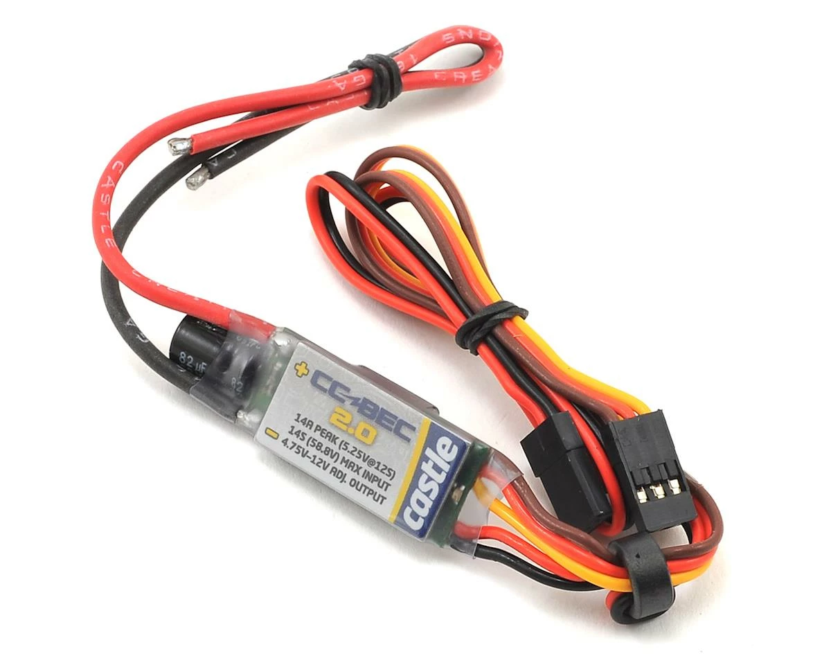 Castle Creations BEC 2.0 BEC Voltage Regulator (14 Amp) 1 Castle Creations BEC 2.0 BEC Voltage Regulator (14 Amp)