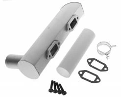 DLE Engines Muffler Left 2-Hole: DLE-222