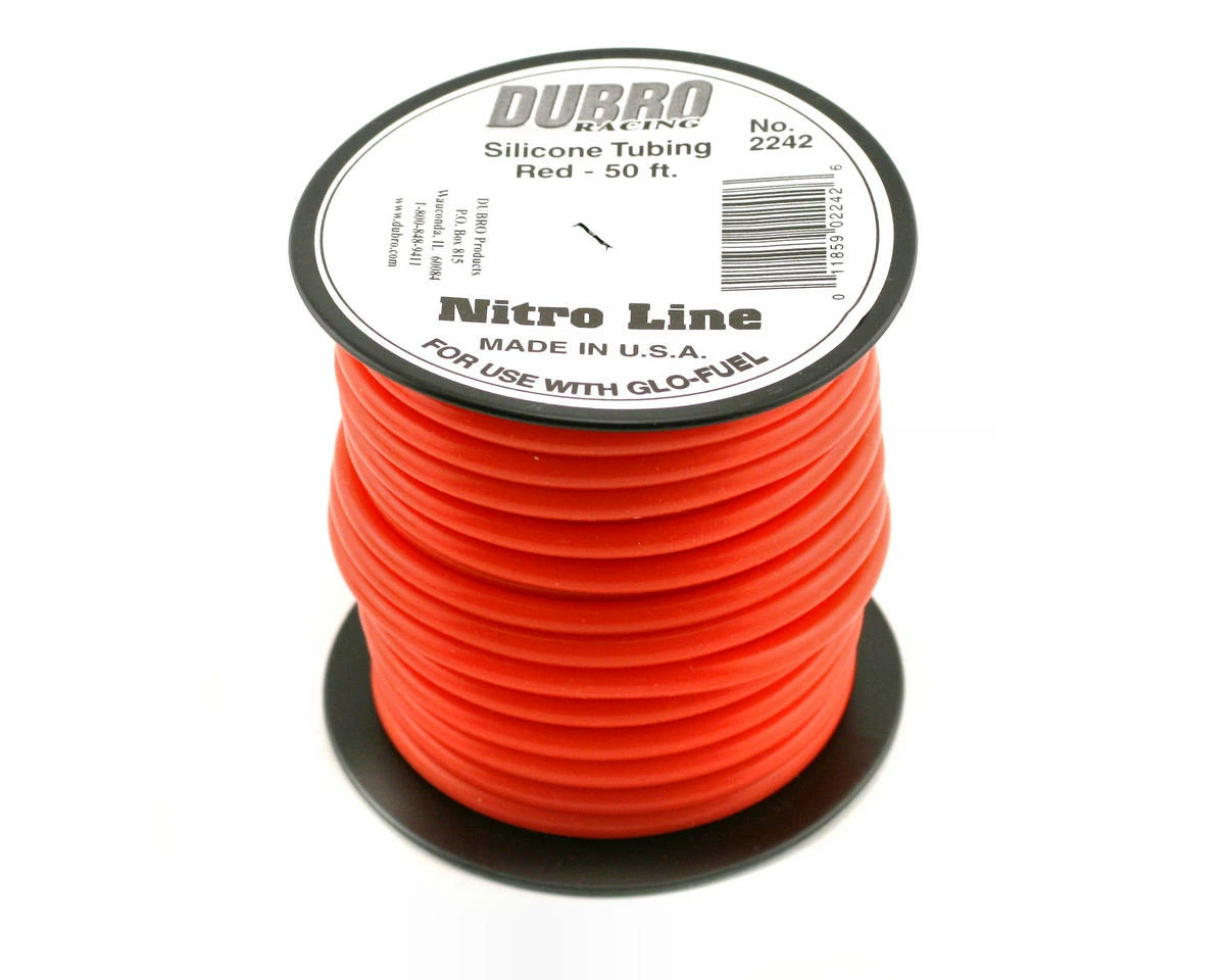 DuBro "Nitro Line" Silicone Fuel Tubing (Red) (50') 1 DuBro "Nitro Line" Silicone Fuel Tubing (Red) (50')