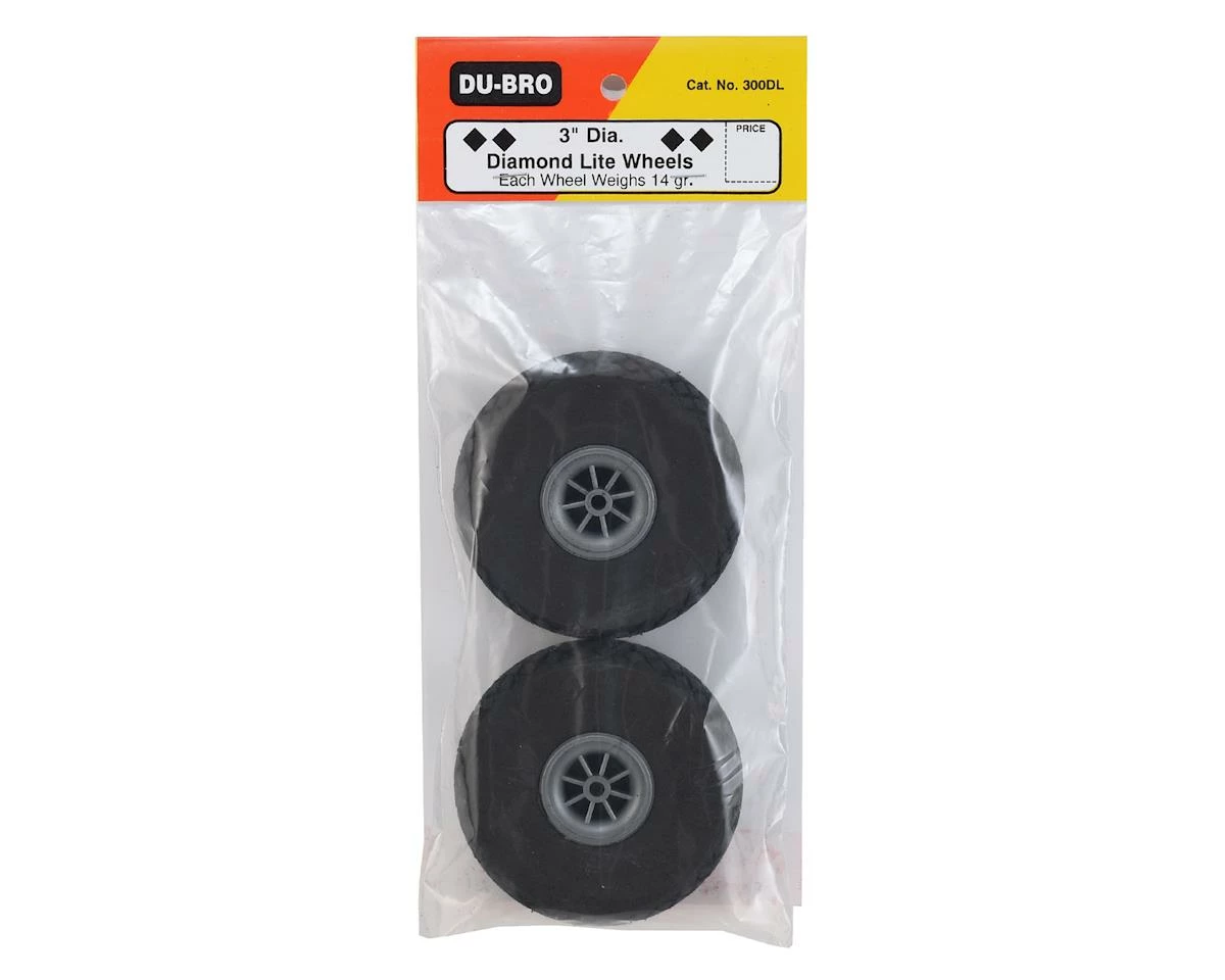 DuBro 3" Diamond Lite Wheels (2) 2 DuBro 3" Diamond Lite Wheels (2) - Image 2