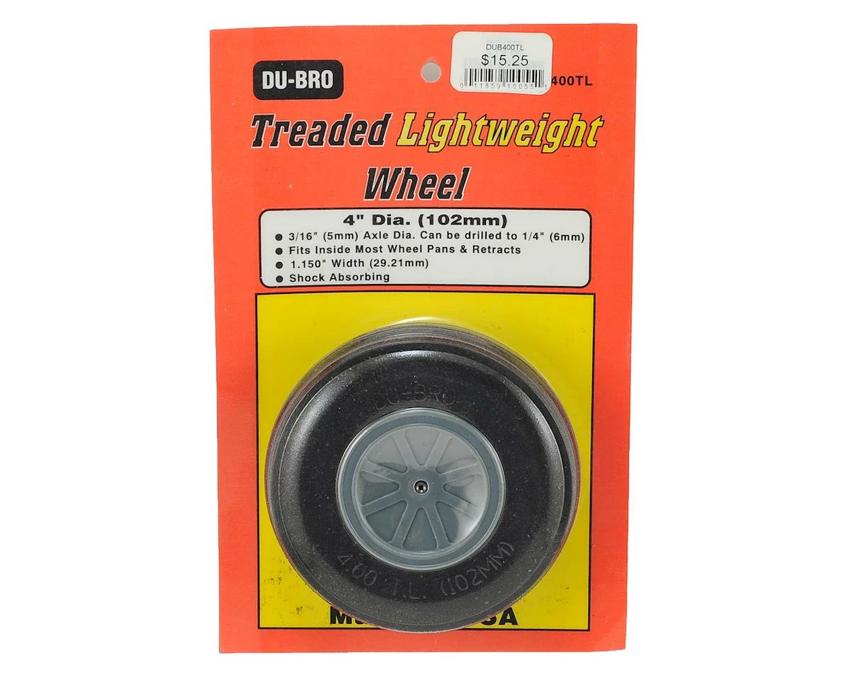 DuBro 4" Treaded Lite Wheel 1 DuBro 4" Treaded Lite Wheel