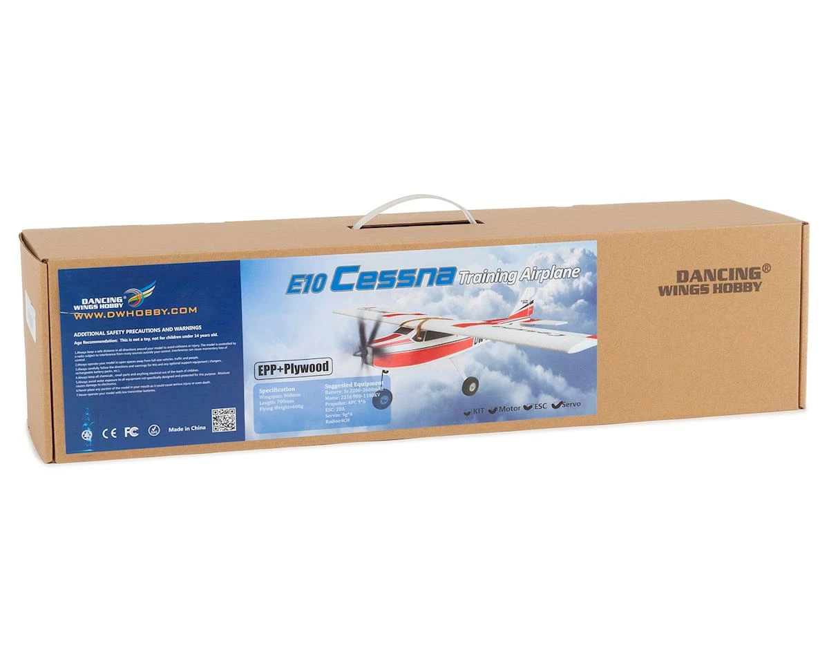 DW Hobby E10 Cessna Electric Foam Airplane Combo Kit (960mm) w/Motor, ESC, & Servos 3 DW Hobby E10 Cessna Electric Foam Airplane Combo Kit (960mm) w/Motor, ESC, & Servos - Image 3