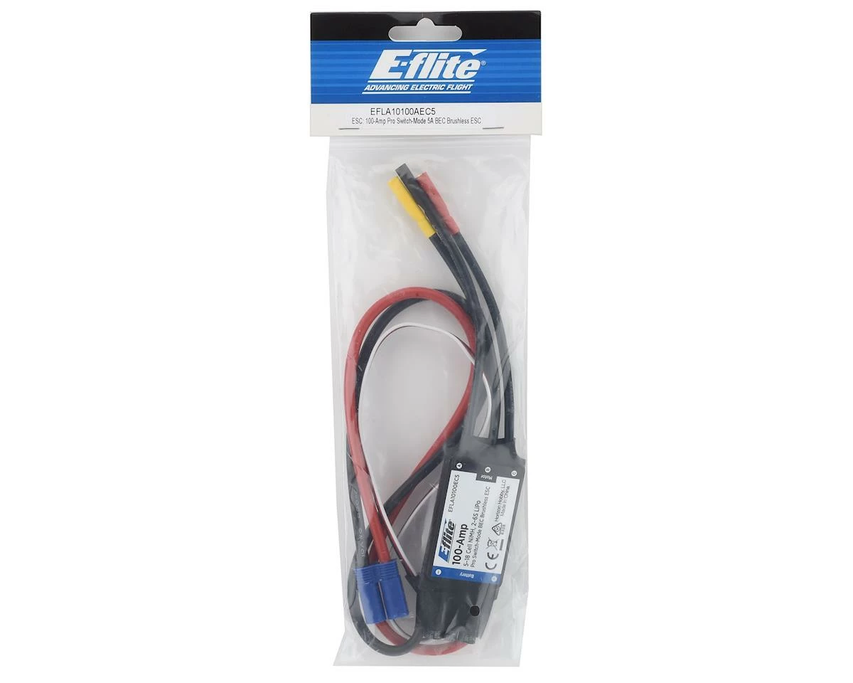 E-flite 100-Amp Pro Switch-Mode 5A BEC Brushless ESC 2 E-flite 100-Amp Pro Switch-Mode 5A BEC Brushless ESC - Image 2