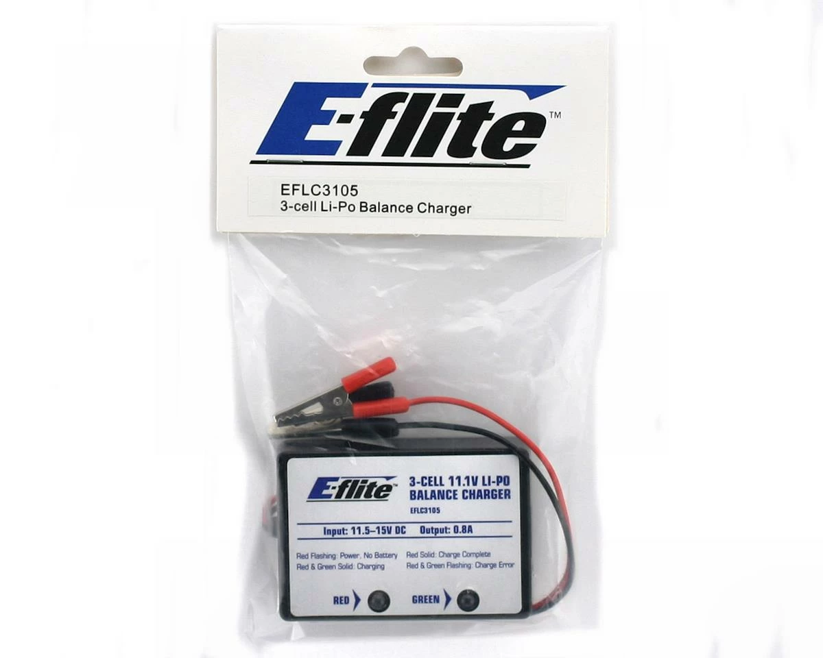 E-flite 3 Cell Li-Polymer Balance Charger (0.8A) 2 E-flite 3 Cell Li-Polymer Balance Charger (0.8A) - Image 2