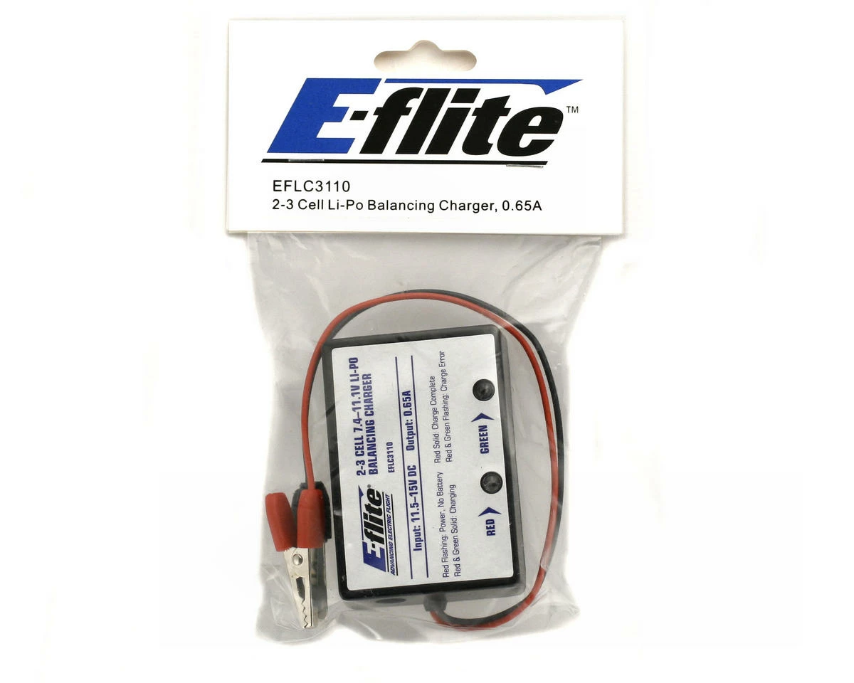 E-flite 2-3 Cell DC Li-Polymer Balancing Charger 0.65A 2 E-flite 2-3 Cell DC Li-Polymer Balancing Charger 0.65A - Image 2