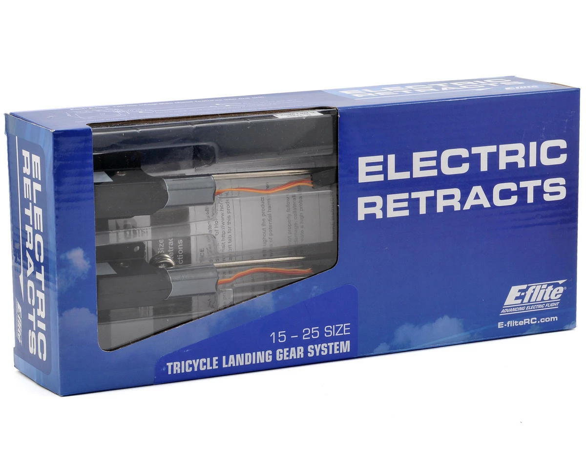 E-flite 15 - 25 Tricycle Electric Retract Set 2 E-flite 15 - 25 Tricycle Electric Retract Set - Image 2