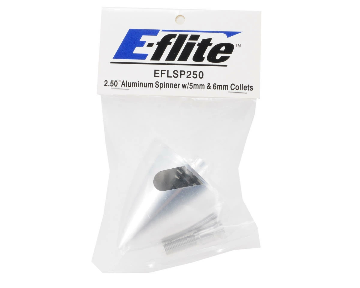 E-flite 2.50" Aluminum Spinner w/5mm & 6mm Collets 2 E-flite 2.50" Aluminum Spinner w/5mm & 6mm Collets - Image 2