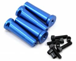 Evolution 50mm Gas Engine Mount Standoff Set (Blue) (4)