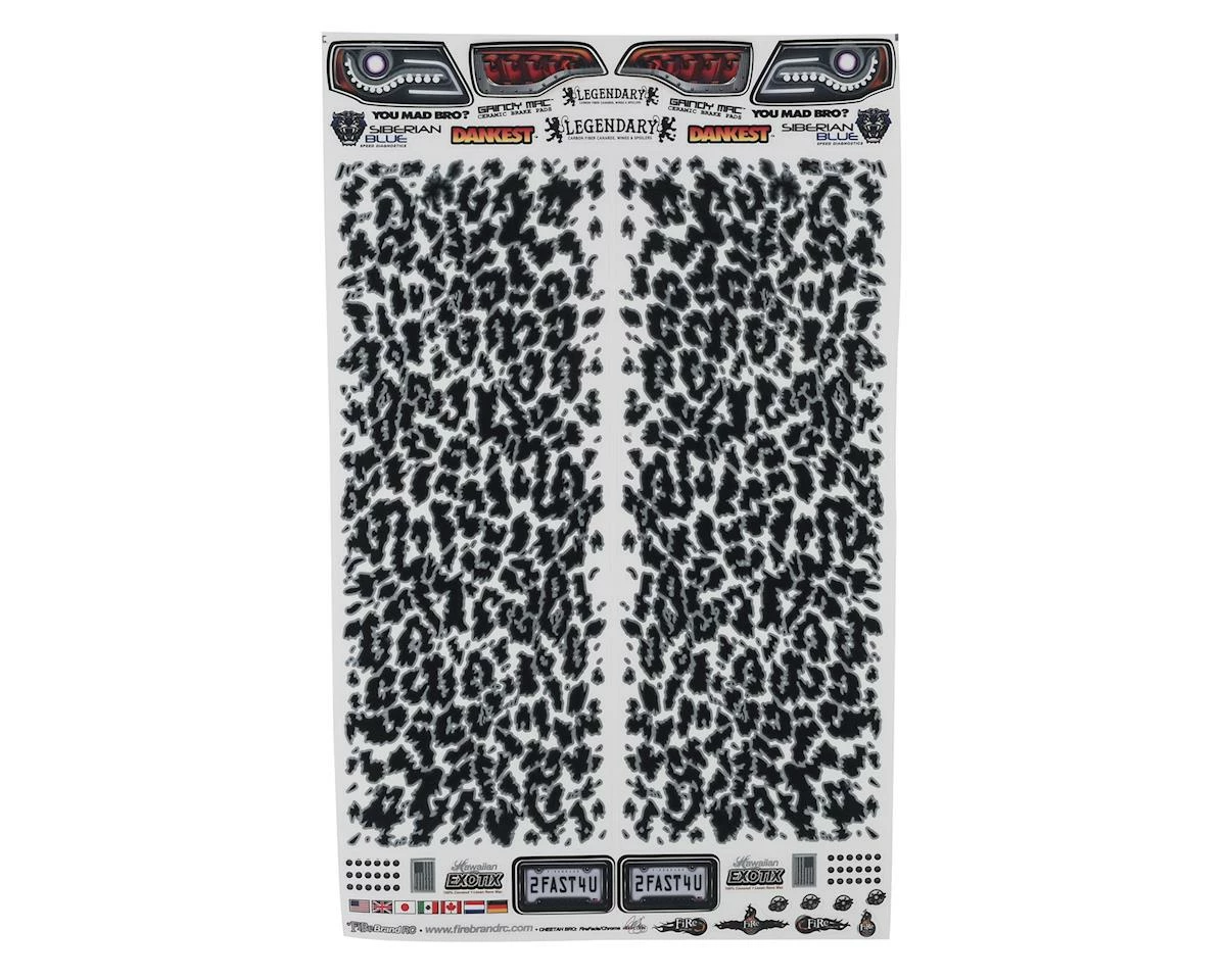Firebrand RC Cheetah Decals 1 Firebrand RC Cheetah Decals
