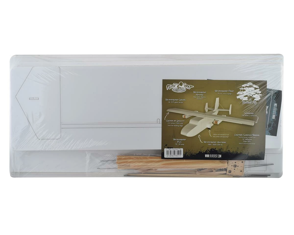 Flite Test Guinea Pig "Maker Foam" Electric Airplane Kit (1473mm) 2 Flite Test Guinea Pig "Maker Foam" Electric Airplane Kit (1473mm) - Image 2