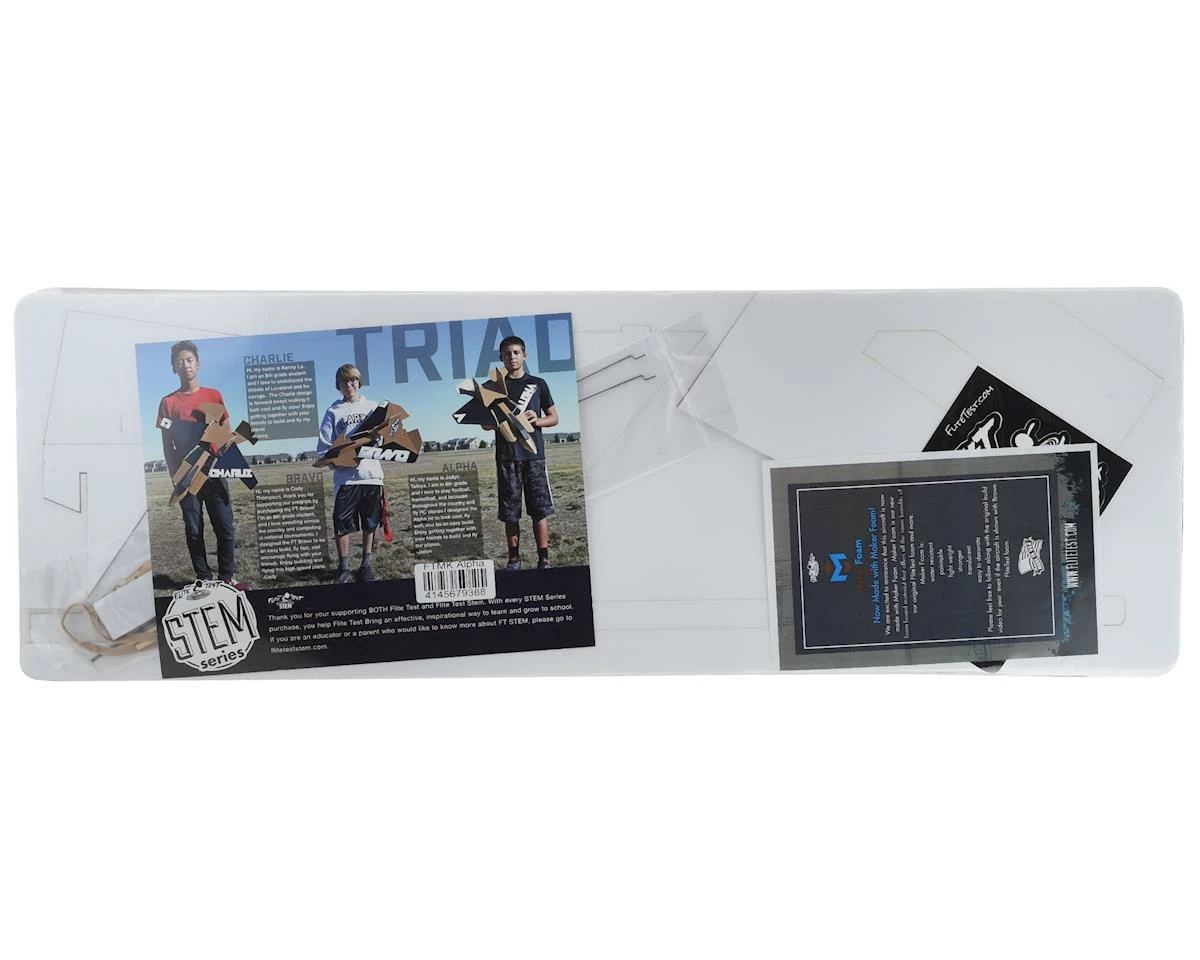 Flite Test Alpha "Maker Foam" Electric Airplane Kit (736mm) 2 Flite Test Alpha "Maker Foam" Electric Airplane Kit (736mm) - Image 2