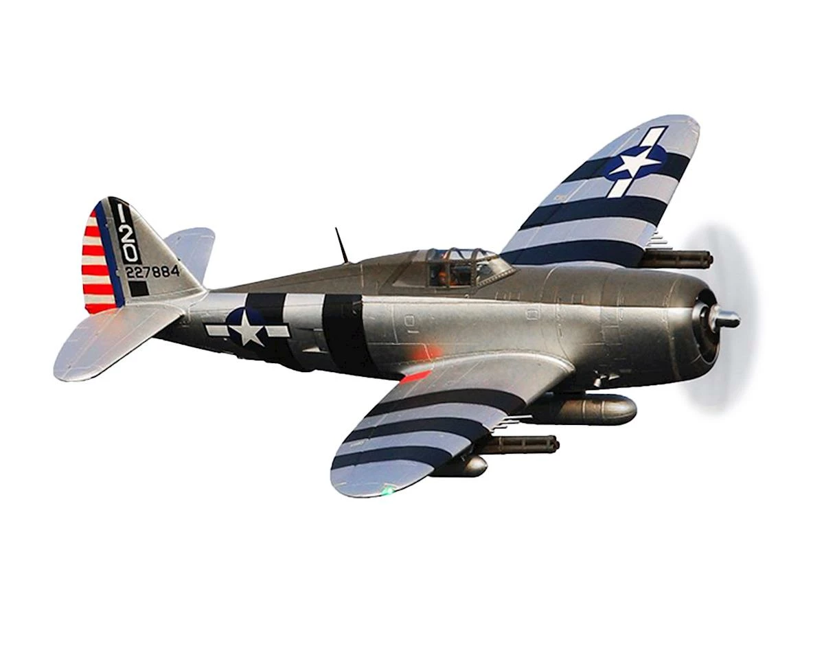 FMS P-47 Razorback Warbird Plug-N-Play Airplane (Bonnie) (1500mm) 1 FMS P-47 Razorback Warbird Plug-N-Play Airplane (Bonnie) (1500mm)