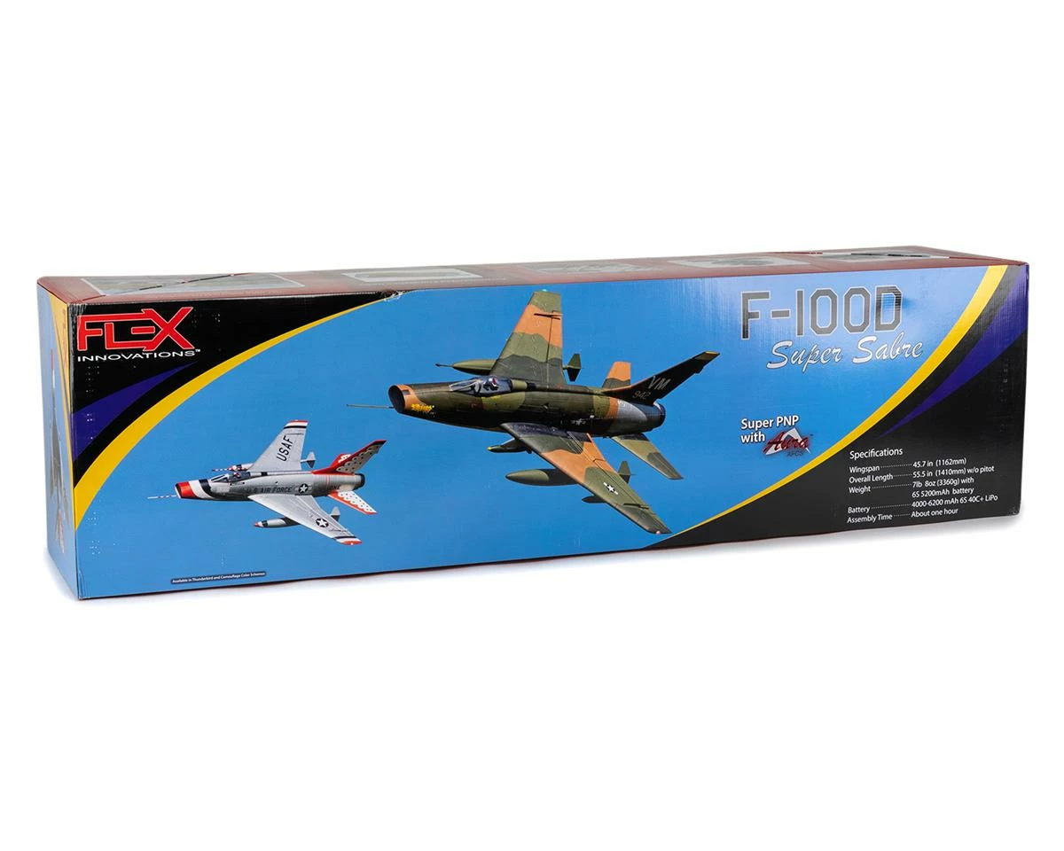 Flex Innovations F-100D Super Sabre EDF PNP Jet Airplane (Silver) (1162mm) 2 Flex Innovations F-100D Super Sabre EDF PNP Jet Airplane (Silver) (1162mm) - Image 2