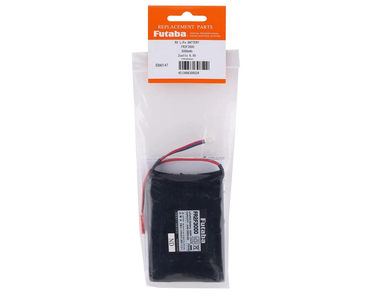 Futaba 2S LiFe Flat Receiver Battery Pack (6.6V/3000mAh) 2 Futaba 2S LiFe Flat Receiver Battery Pack (6.6V/3000mAh) - Image 2