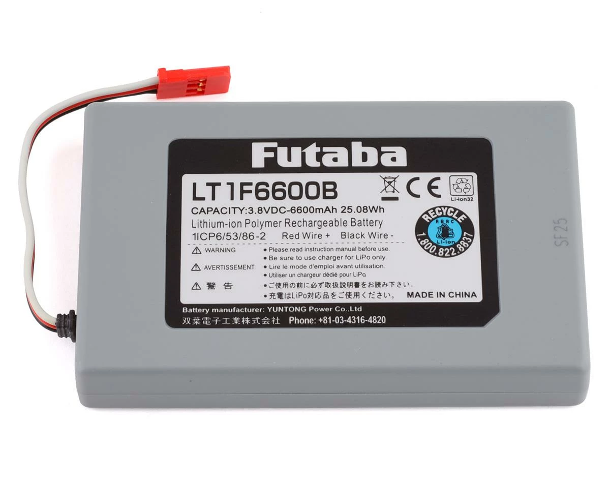 Futaba 32MZ LiPo 1S Transmitter Battery (3.7V/6600mAh) 1 Futaba 32MZ LiPo 1S Transmitter Battery (3.7V/6600mAh)
