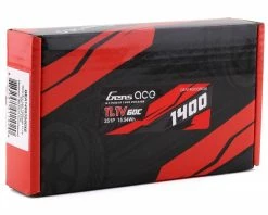 Gens Ace 3s LiPo Battery 60C (11.1V/1400mAh) w/XT-60 Connector -Airplane Model Shop gea14003s60x6 2