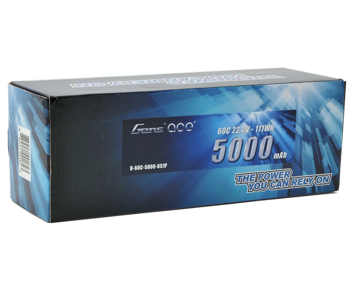Gens Ace 6S LiPo Battery 60C (22.2V/5000mAh) w/EC5 Connector 2 Gens Ace 6S LiPo Battery 60C (22.2V/5000mAh) w/EC5 Connector - Image 2