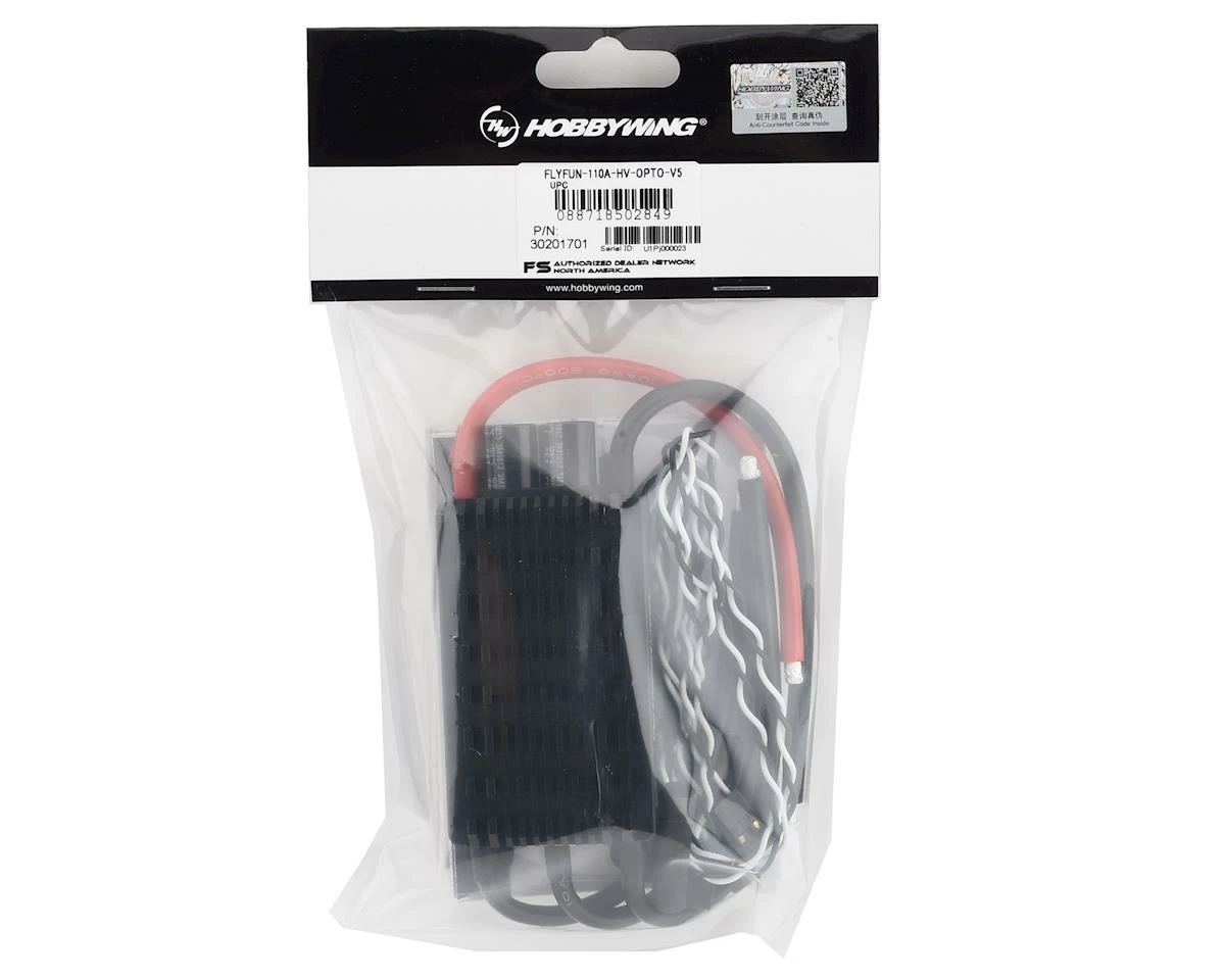 Hobbywing FlyFun 110A HV V5 Brushless ESC OPTO 2 Hobbywing FlyFun 110A HV V5 Brushless ESC OPTO - Image 2