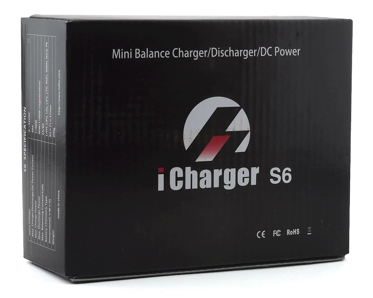 Junsi iCharger S6 Lilo/LiPo/Life/NiMH/NiCD DC Battery Charger (6S/40A/1100W) 2 Junsi iCharger S6 Lilo/LiPo/Life/NiMH/NiCD DC Battery Charger (6S/40A/1100W) - Image 2