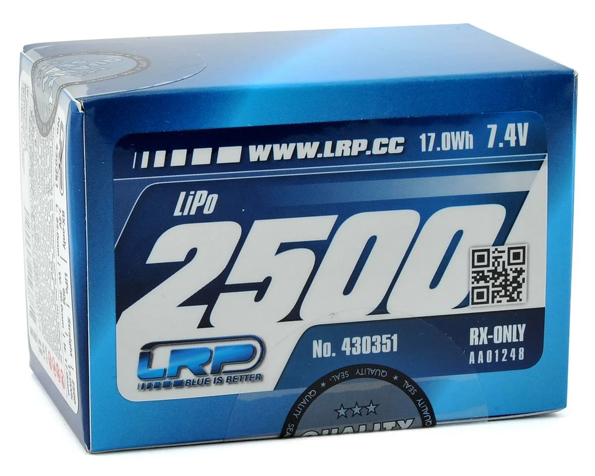 LRP VTEC 2S LiPo Flat Receiver Battery Pack (7.4V/2500mAh) 2 LRP VTEC 2S LiPo Flat Receiver Battery Pack (7.4V/2500mAh) - Image 2