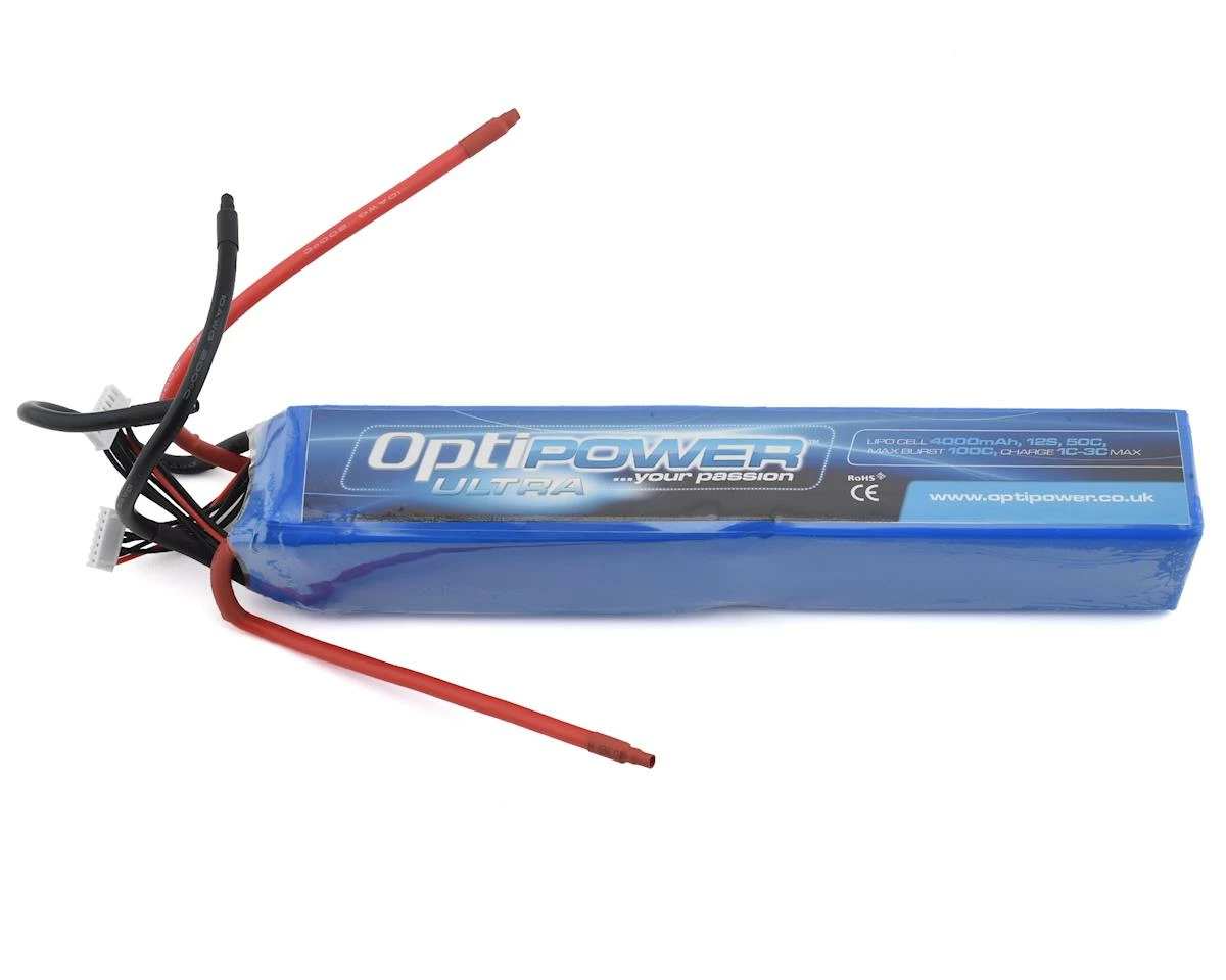 Optipower 12S 50C LiPo Battery (44.4V/4000mAh) 1 Optipower 12S 50C LiPo Battery (44.4V/4000mAh)