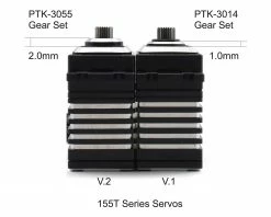 ProTek RC 155T Metal Servo Gear Set (Gasket Spline) -Airplane Model Shop ptk 3055 2