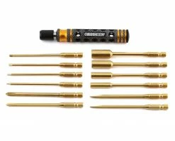 RJX Hobby 13 Piece 1/4" Drive Screwdriver Set (Hex, Phillips, Flat, Nut Drivers)