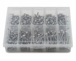 Samix Stainless Steel M3 Screw Set w/Plastic Box (300) (Cap Head)