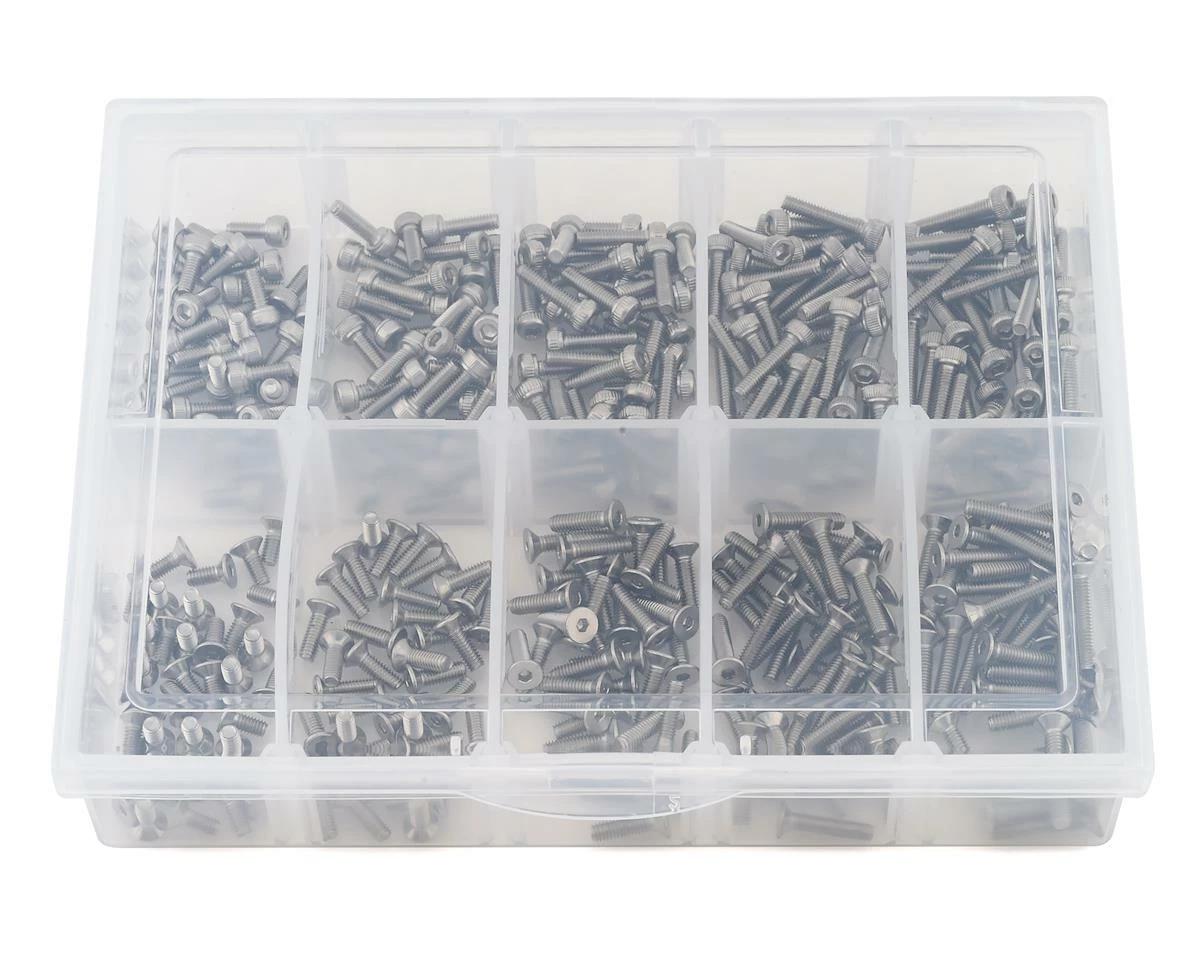 Samix Stainless Steel M2.5 Screw Set w/Plastic Box (350) 1 Samix Stainless Steel M2.5 Screw Set w/Plastic Box (350)