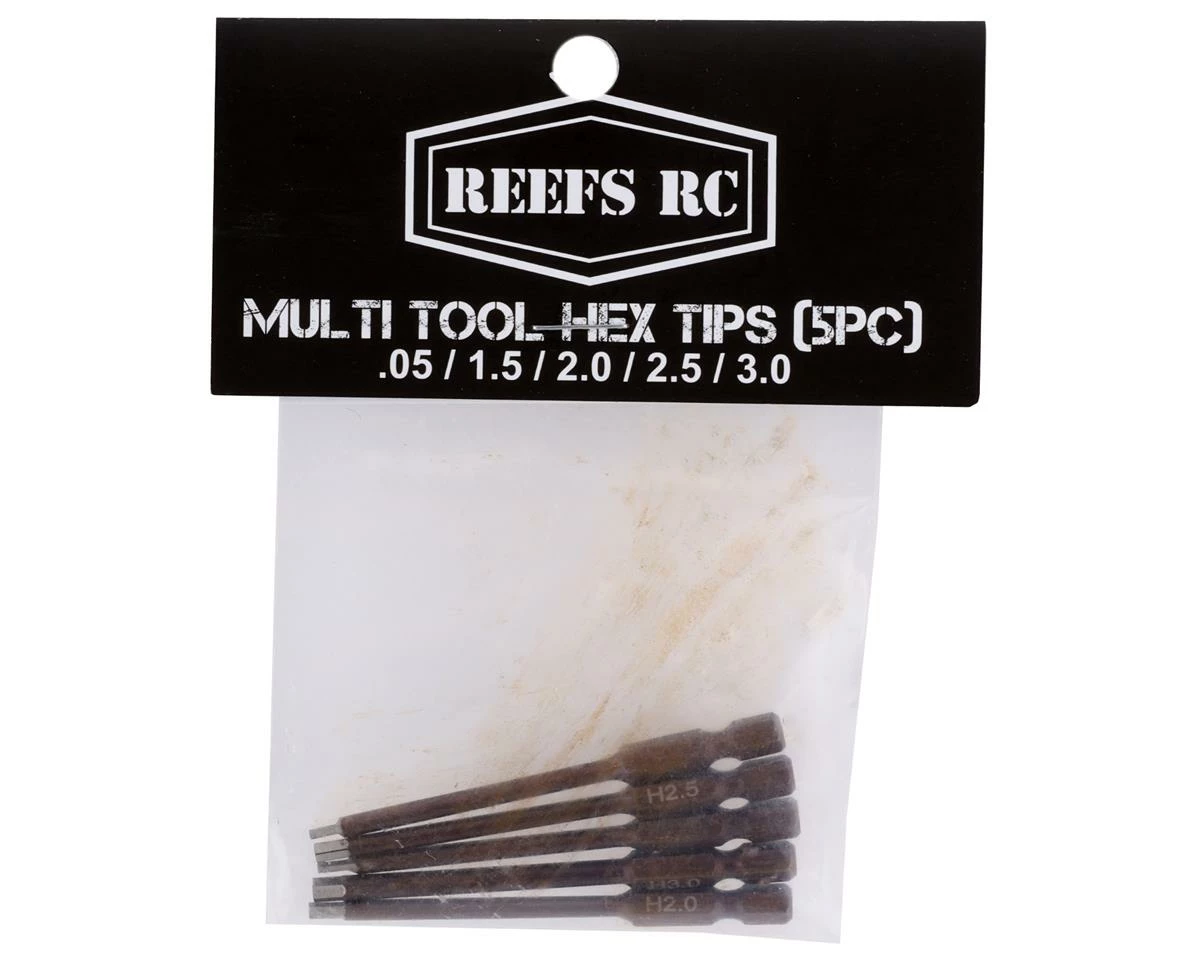 Reefs RC Mulitool Metric Hex Driver Bits (5) (5mm Drive) 2 Reefs RC Mulitool Metric Hex Driver Bits (5) (5mm Drive) - Image 2