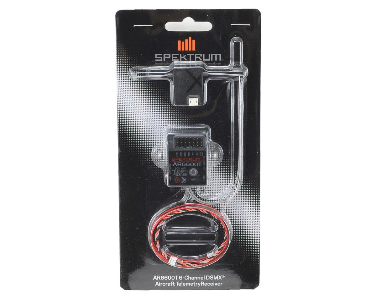 Spektrum RC AR6600T DSMX 6-Channel Air Telemetry Receiver 2 Spektrum RC AR6600T DSMX 6-Channel Air Telemetry Receiver - Image 2