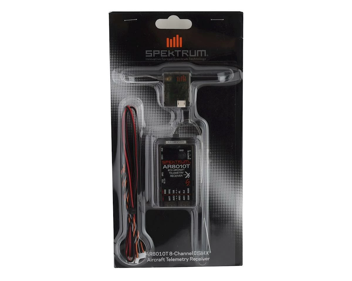Spektrum RC AR8010T 2.4GHz 8-Channel Air Integrated Telemetry Receiver 2 Spektrum RC AR8010T 2.4GHz 8-Channel Air Integrated Telemetry Receiver - Image 2