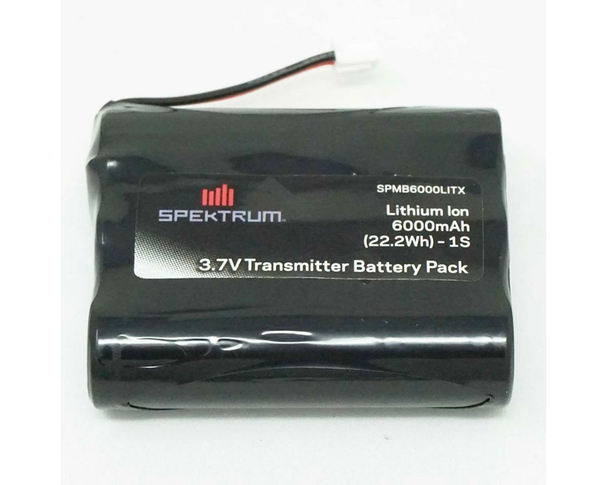 Spektrum RC iX12/NX6/NX8 1S Transmitter Battery w/XH-1S Connector (3.7V/6000mAh) 1 Spektrum RC iX12/NX6/NX8 1S Transmitter Battery w/XH-1S Connector (3.7V/6000mAh)