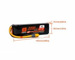 Spektrum RC 3S Smart G2 LiPo 50C Battery Pack (11.1V/2200mAh) w/IC3 Connector 5 Spektrum RC 3S Smart G2 LiPo 50C Battery Pack (11.1V/2200mAh) w/IC3 Connector -Airplane Model Shop spmx223s50 2
