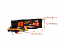 Spektrum RC 3S Smart G2 LiPo 30C Battery Pack (11.1V/3200mAh) w/IC3 Connector -Airplane Model Shop spmx323s30 2