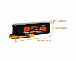 Spektrum RC 6S Smart G2 LiPo 30C Battery Pack (22.2V/5000mAh) w/IC5 Connector -Airplane Model Shop spmx56s30 2