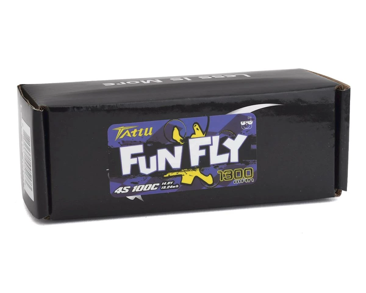 Tattu FunFly 4S LiPo Battery 100C (14.8V/1300mAh) (JST-XH) w/XT-60 Connector 2 Tattu FunFly 4S LiPo Battery 100C (14.8V/1300mAh) (JST-XH) w/XT-60 Connector - Image 2