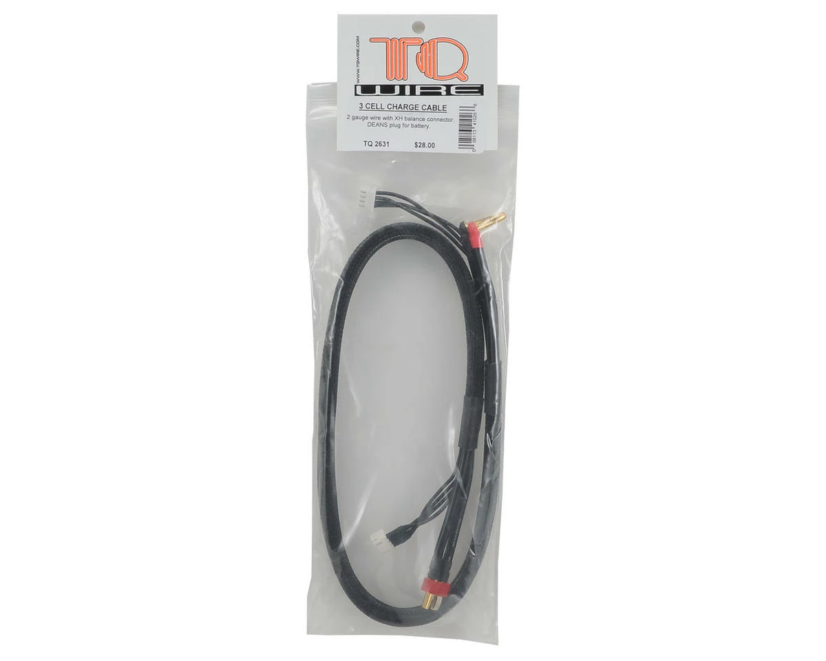 TQ Wire 3S Charge Cable w/Deans Plug (2') 2 TQ Wire 3S Charge Cable w/Deans Plug (2') - Image 2