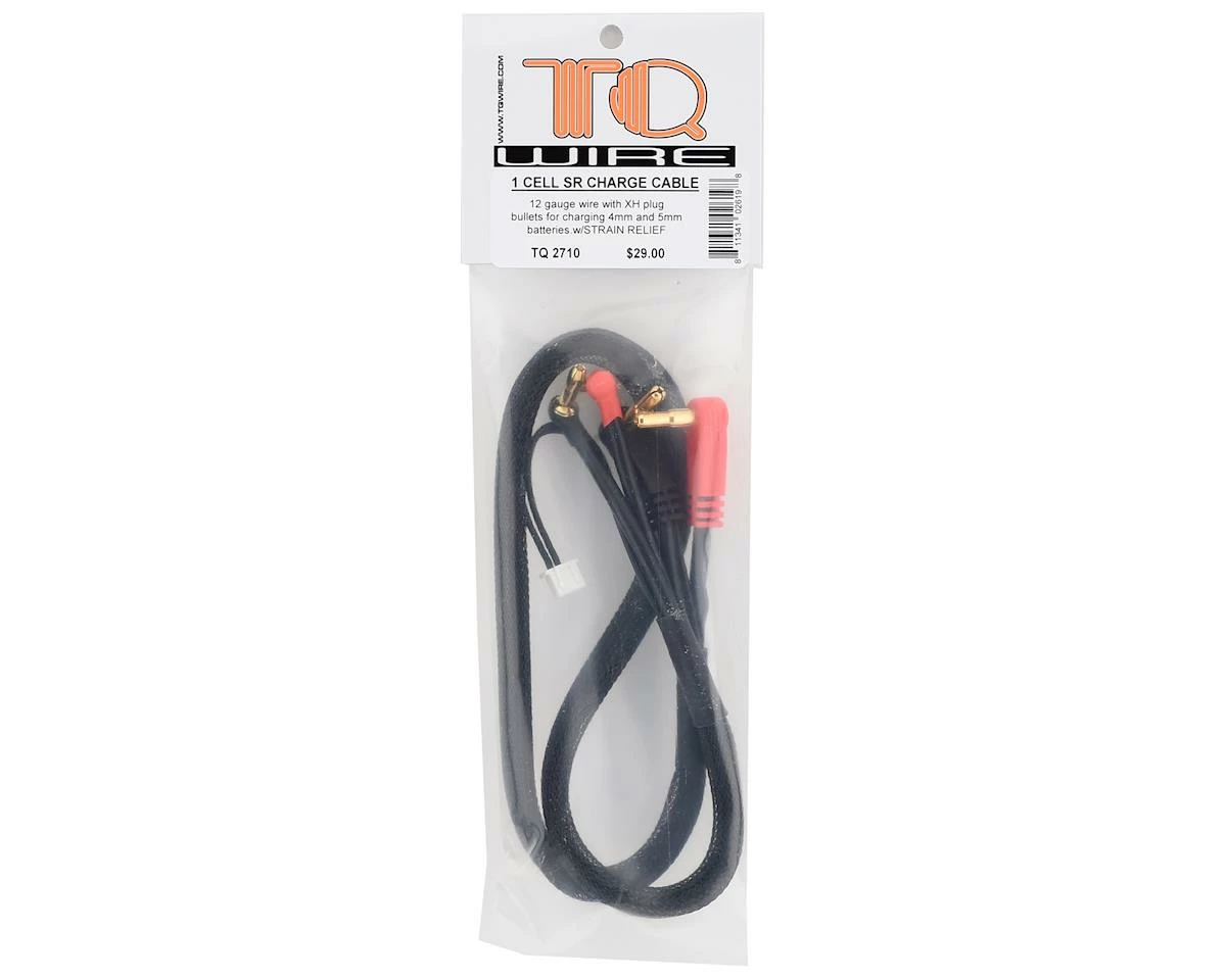 TQ Wire 1S Charge Cable w/4mm & 5mm Bullet Connector (2') 2 TQ Wire 1S Charge Cable w/4mm & 5mm Bullet Connector (2') - Image 2