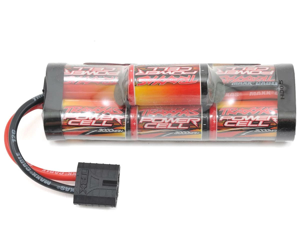 Traxxas 7-Cell NiMH Battery/Charger Completer Pack w/One Power Cell 3000mAh 8.4V Hump Battery 2 Traxxas 7-Cell NiMH Battery/Charger Completer Pack w/One Power Cell 3000mAh 8.4V Hump Battery - Image 2