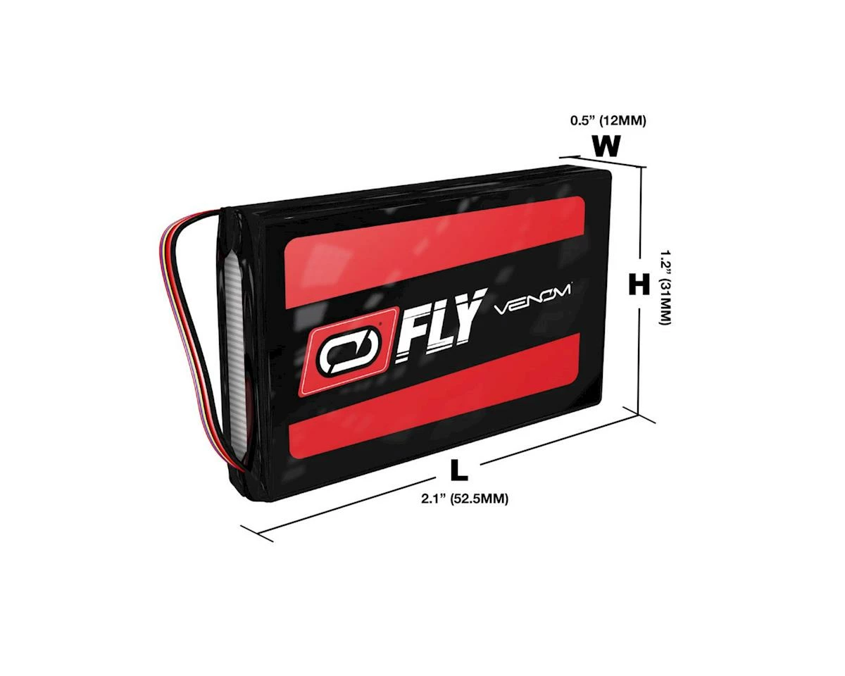 Venom Power Fly 3S 30C LiPo Battery (11.1V/450mAh) w/JST Connector 3 Venom Power Fly 3S 30C LiPo Battery (11.1V/450mAh) w/JST Connector - Image 3