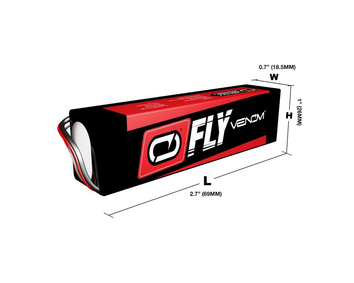 Venom Power Fly 3S 30C LiPo Battery (11.1V/800mAh) w/JST Connector 3 Venom Power Fly 3S 30C LiPo Battery (11.1V/800mAh) w/JST Connector - Image 3