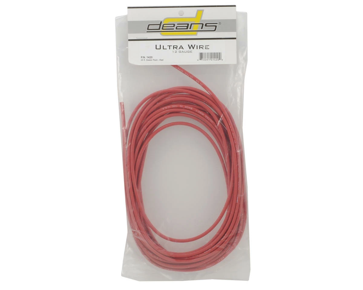Deans Ultra Wire 12 Gauge - 25' (Red) 2 Deans Ultra Wire 12 Gauge - 25' (Red) - Image 2