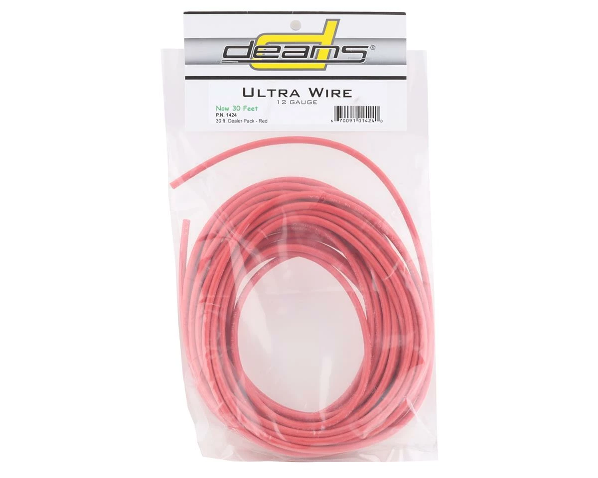 Deans 12AWG Ultra Wire (Red) (30') 2 Deans 12AWG Ultra Wire (Red) (30') - Image 2