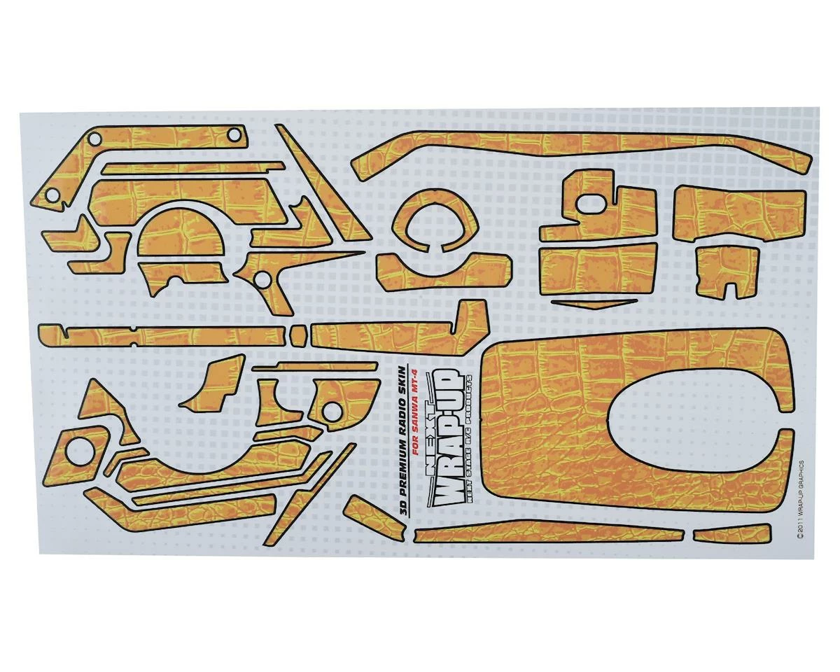 WRAP-UP NEXT REAL 3D "Crocodile" Premium Transmitter Skin (Camel) (Sanwa MT4) 1 WRAP-UP NEXT REAL 3D "Crocodile" Premium Transmitter Skin (Camel) (Sanwa MT4)