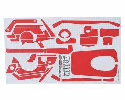 WRAP-UP NEXT REAL 3D "Carbon" Premium Transmitter Skin (Red) (Sanwa MT4)