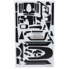WRAP-UP NEXT REAL 3D "Zebra" Premium Transmitter Skin (Black) (Sanwa M12)